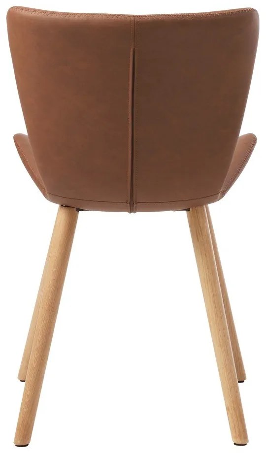 Sedie da pranzo in set marroni in metallo 2 pz Teslin – Unique Furniture