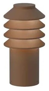 Bysted Garden Lampada da Giardino Short LED 2700K con Base Corten - Louis Poulse