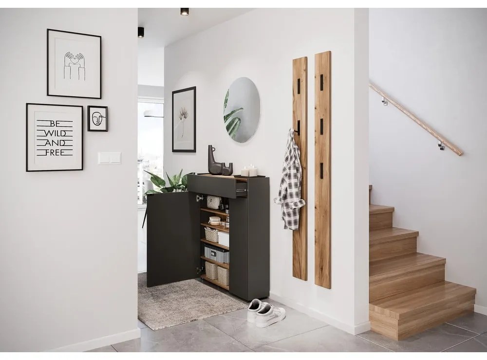 Armadietto color antracite 82x102x22 cm Ameca – Germania