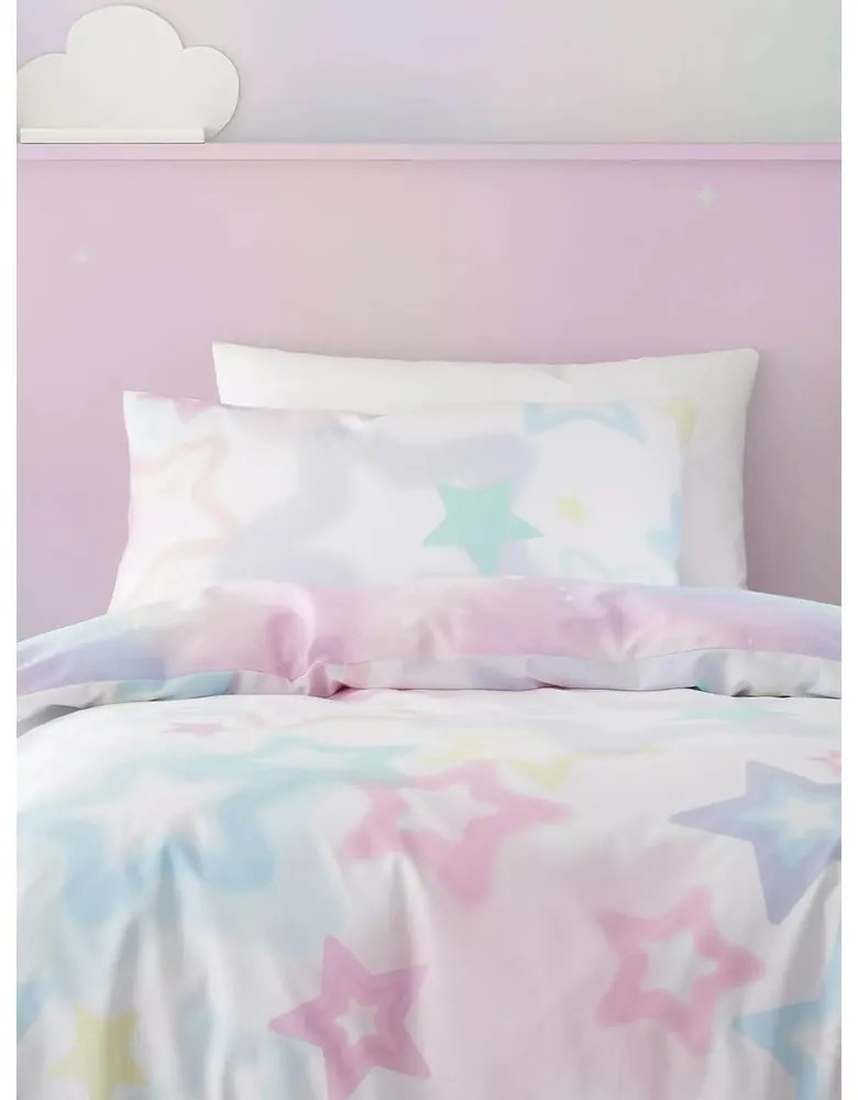 Biancheria da letto singola per bambini 135x200 cm Ombre Stars - Catherine Lansfield