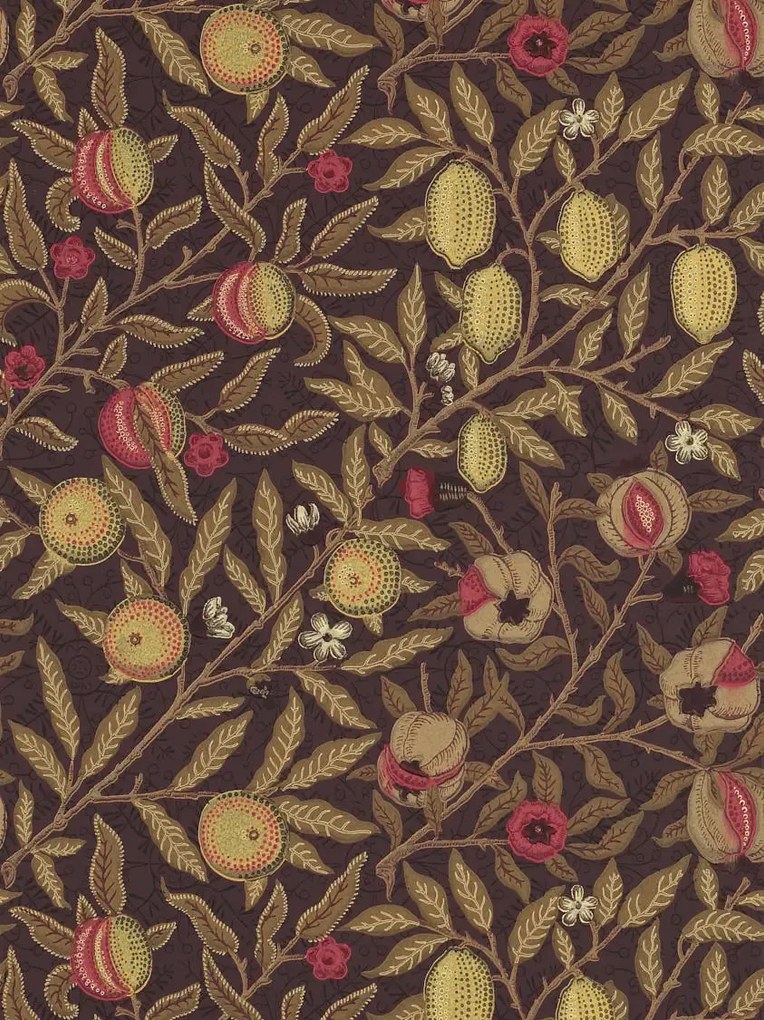 Morris & Co Carta da parati Fruit - Wine/ Manilla