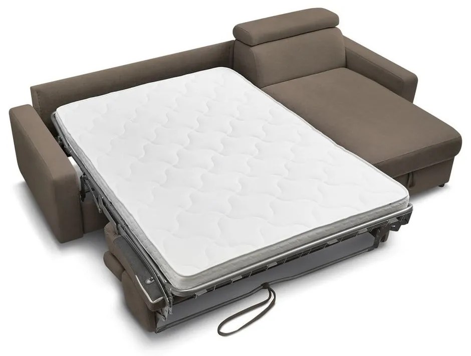 Divano angolare marrone allungabile (con composizione variabile) Monaco – Bobochic Paris