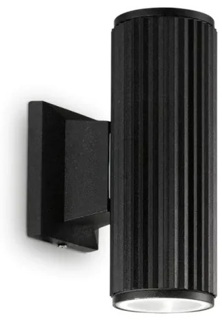 Ideal Lux - Applique da esterno BASE 2xGU10/28W/230V IP44 nero