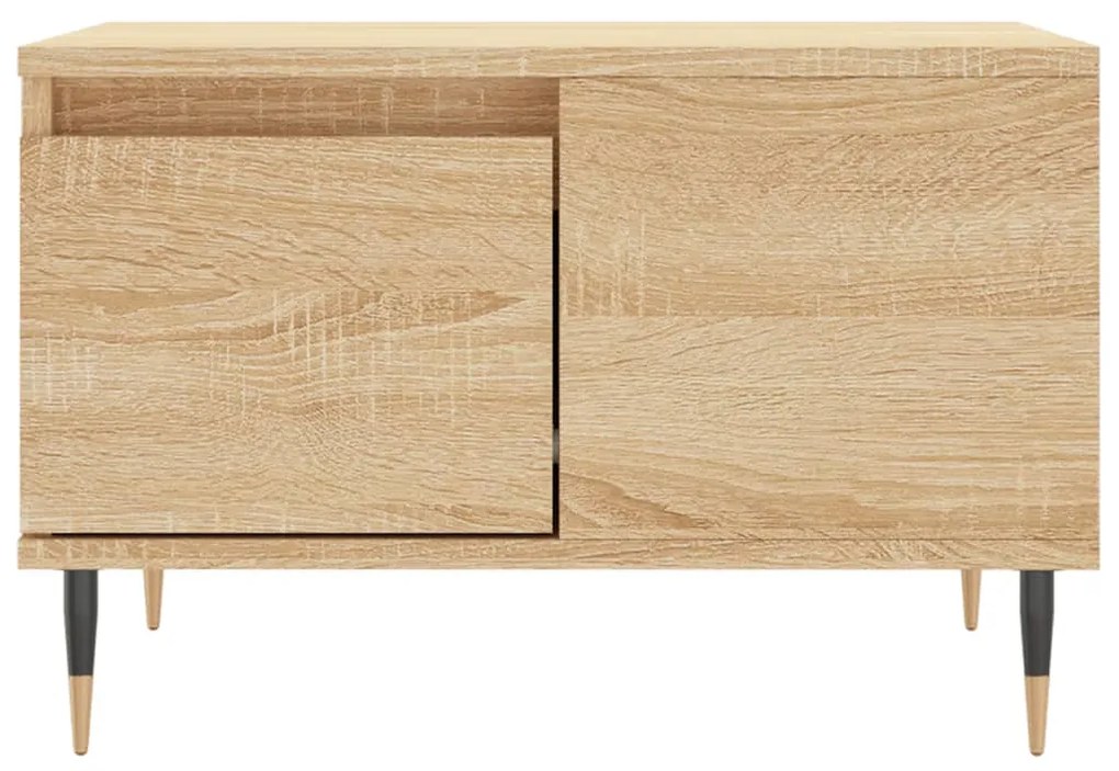 Tavolino salotto rovere sonoma 55x55x36,5 cm legno multistrato