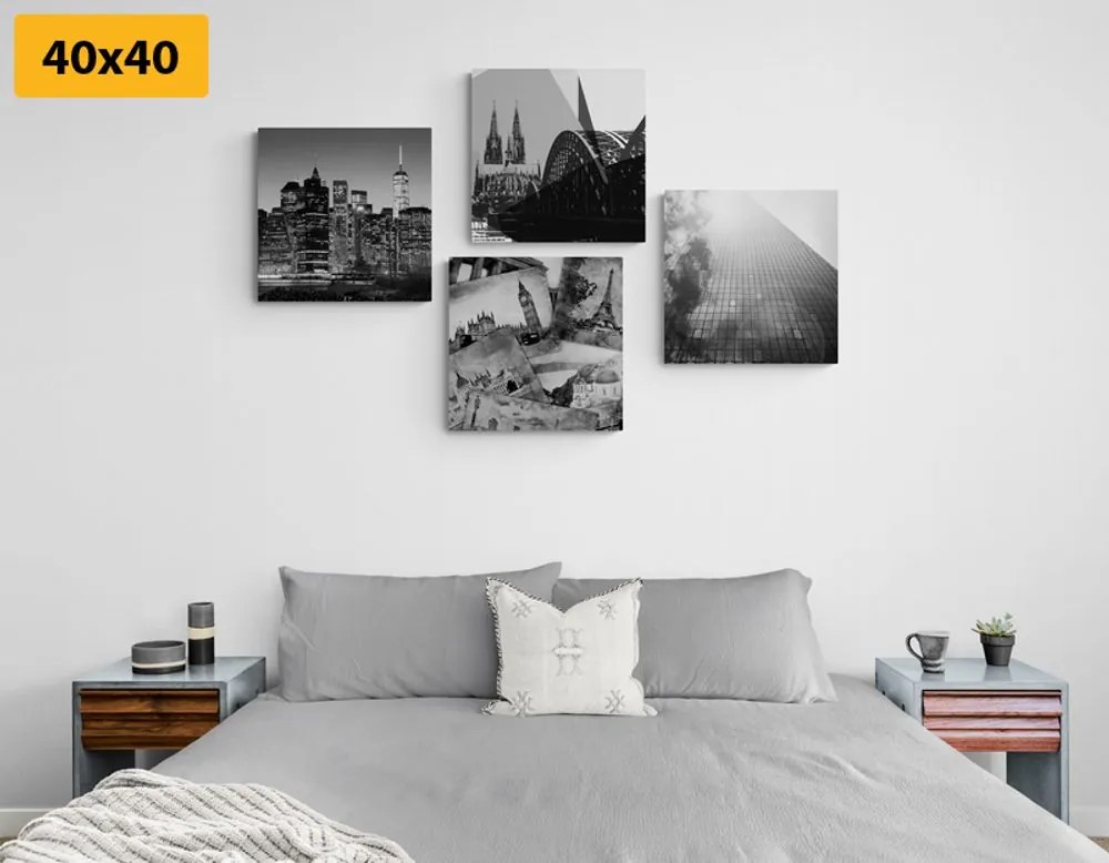 Set di quadri – Città in stile interessante
