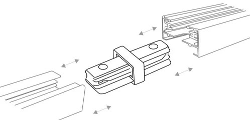 Zuma Line 3015 - Faretto per sistema a binario REFLEKTOR 6xGU10/10W/230V