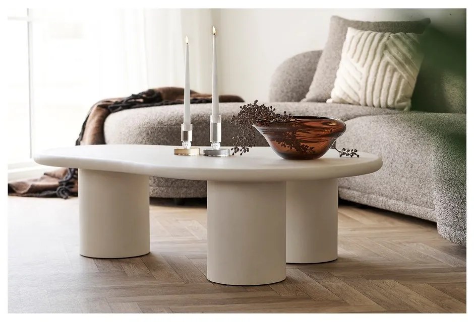 Tavolino da salotto grigio chiaro 80x120 cm Palmera – House Nordic