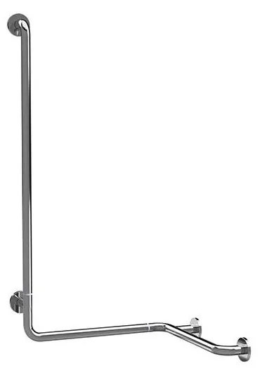 Maniglione per doccia 66x118 cm, acciaio inox/argento