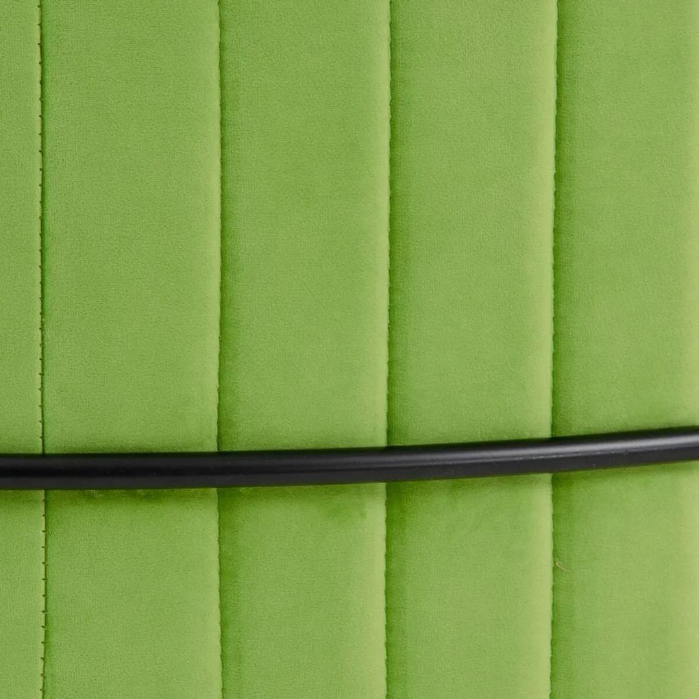 Puff 80 x 80 x 46 cm Tessuto Sintetico Metallo Verde