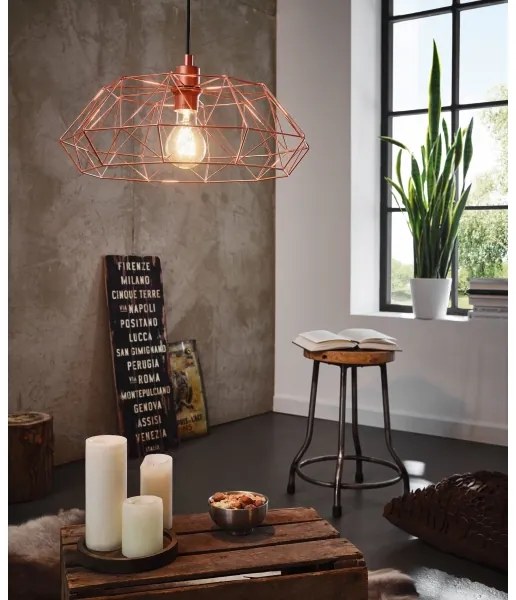 Eglo 49488 - Lampadario CARLTON 2 1xE27/60W/230V