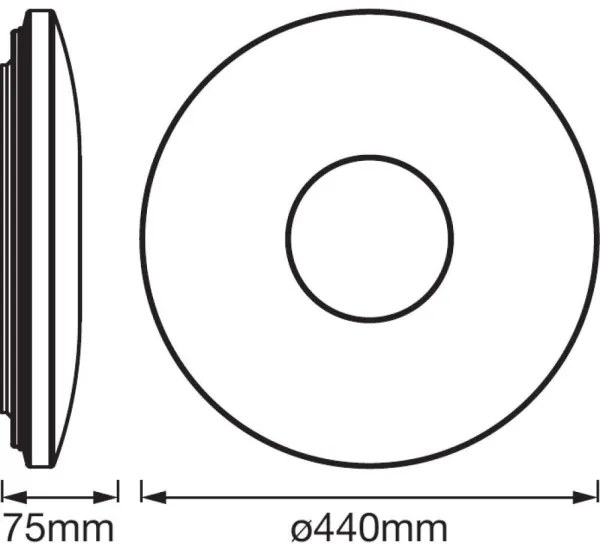 Ledvance - Plafoniera LED con sensore SPARKLEDOT LED/32W/230V