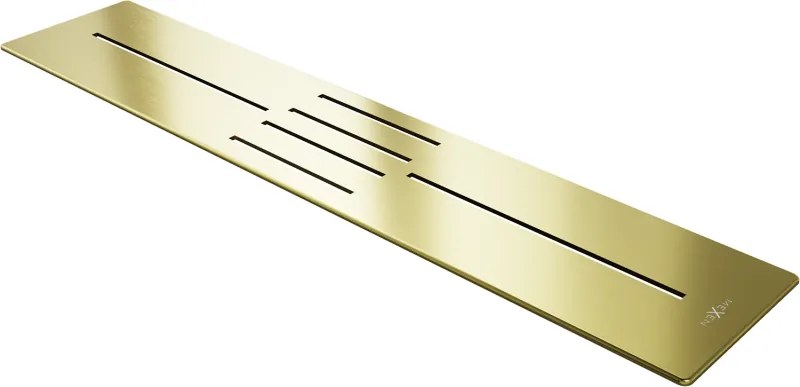 Mexen Toro mascherina per piatto doccia 100-120 cm, oro - 43910050