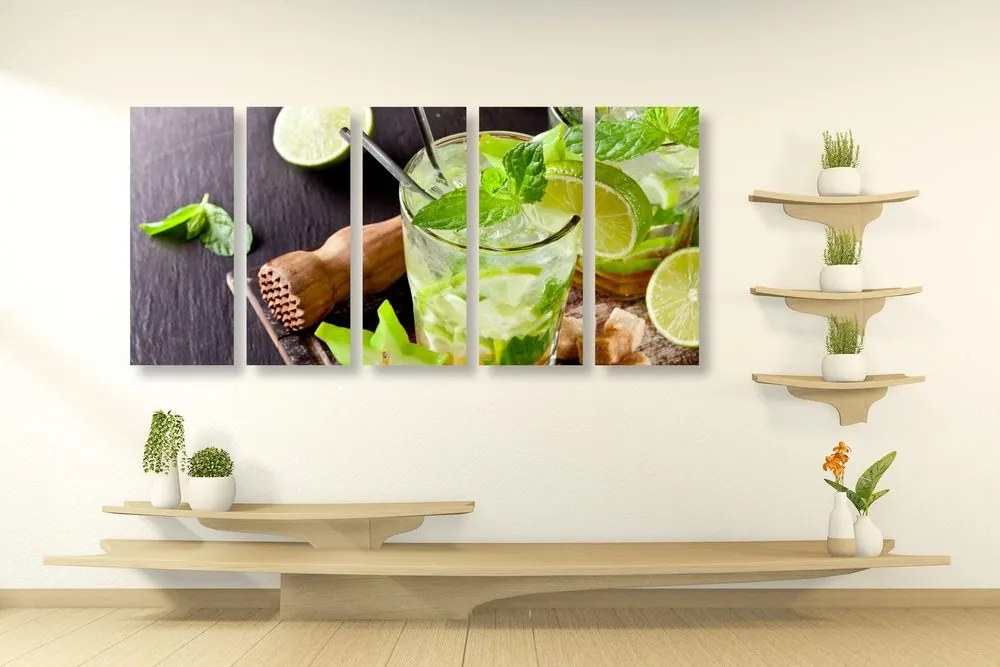 Quadri 5 pezzi – Delizioso Mojito