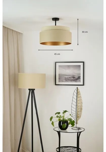 Brilagi - Lampadario OREGON VEGE 1xE27/15W/230V Ø 45 cm beige