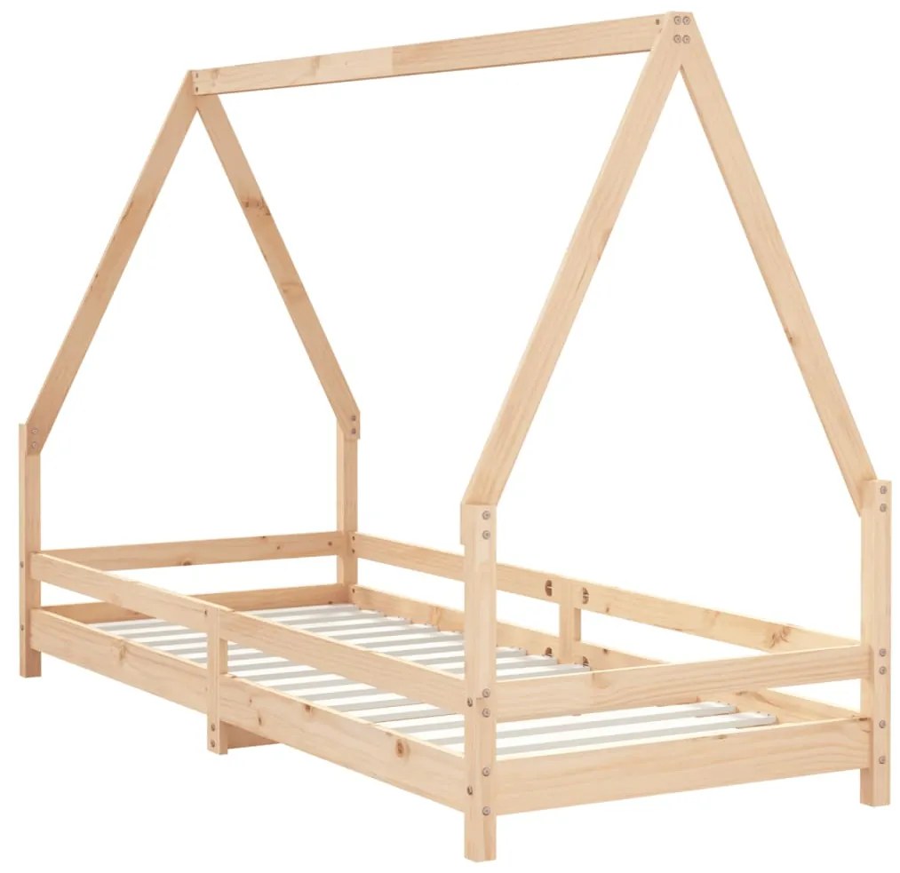 Giroletto per bambini 80x200 cm in legno massello di pino