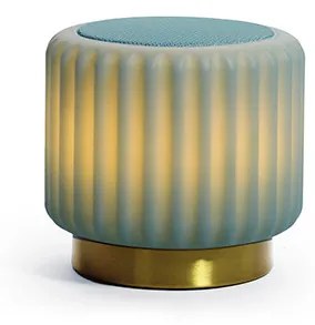 Atelier Pierre - Dentelles Portable Lampada da Tavolo w/Speaker IP44 Pistachio/Gold Atelier Pie