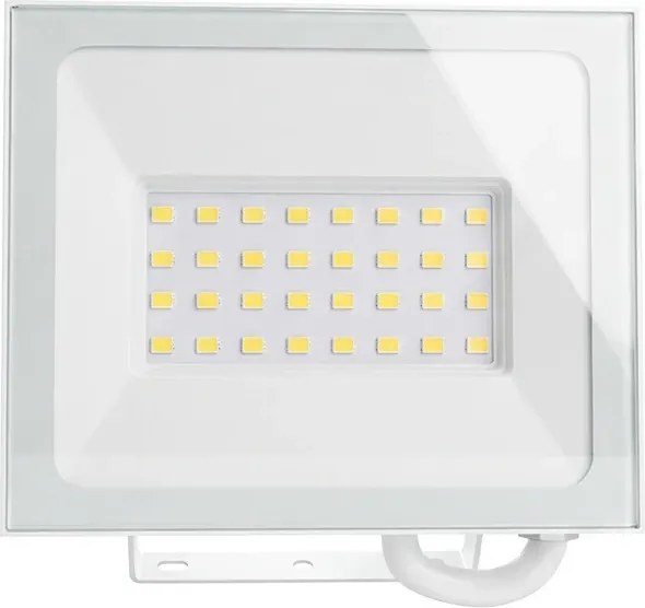 Faro LED 30W IP65 in Alluminio Bianco con OSRAM chip LED Colore Bianco Caldo 3.000K