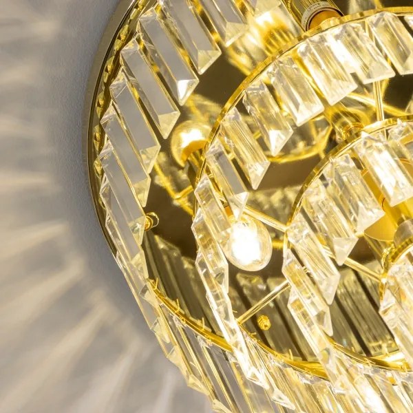 Brilagi - Plafoniera LED in cristallo MOZART 5xE14/40W/230V dorata