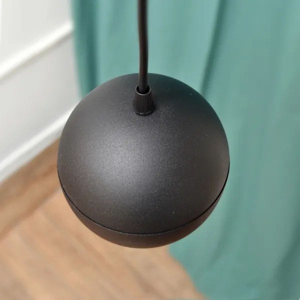 Lampadario LED a sospensione con filo MIDWAY 4xGU10/4,8W/230V nero