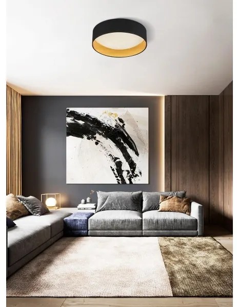 Top Lampada - Plafoniera LED dimmerabile LED/24W/230V+remote telecomando nero