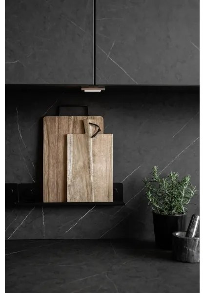 WENKO 71146800 - Barattoli per spezie JET 40x7,5 cm nero