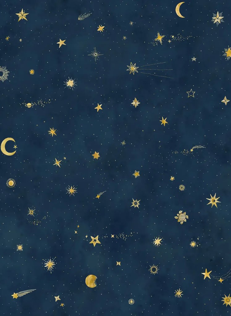 Sandberg Carta da parati panoramica Starry Sky - Petrol