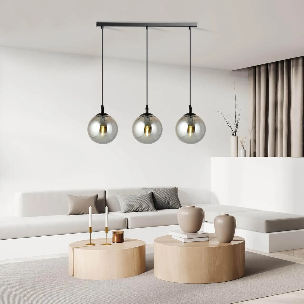 Lampadario a sospensione COSMO 3 BLACK GRAFIT