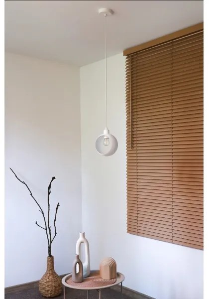 Duolla - Lampada a sospensione su cavo IRONLINE 1xE27/15W/230V bianco