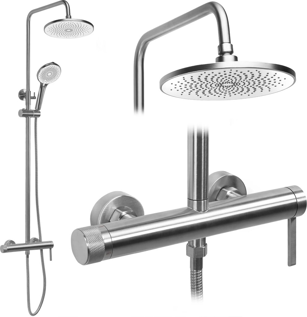 Set doccia Rea Rivo Brush Nickel