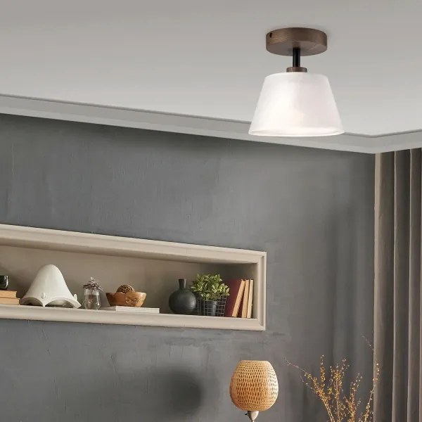 Brilagi - Lampada LED ANTHONY 1xE14/60W/230V rovere/noce/bianco