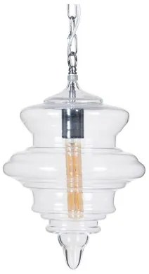 Lampadario Argentato Metallo Cristallo 40 W 220-240 V 28 x 28 x 36 cm Moderno