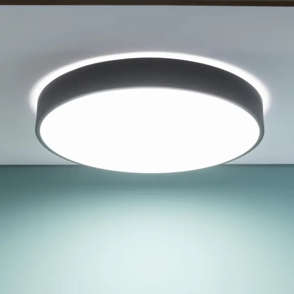 Brilliant - Plafoniera LED dimmerabile SLIMLINE LED/60W/230V Ø 49 cm nero + telecomando