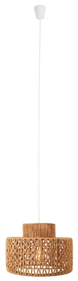 MAXLIGHT P0587 - Lampadario a sospensione con filo RAFFLE 1xE27/15W/230V diametro 40 cm marrone