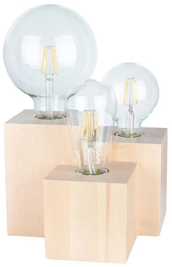 Spot-Light 2276360 - Lampada da tavolo VINCENT 3xE27/15W/230V