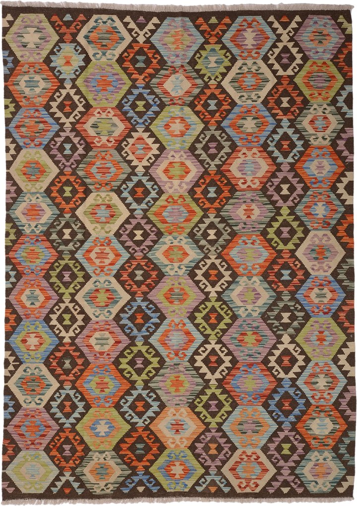 Kilim Tappeto 240x170 (Afghanistan) Tessuto A Mano