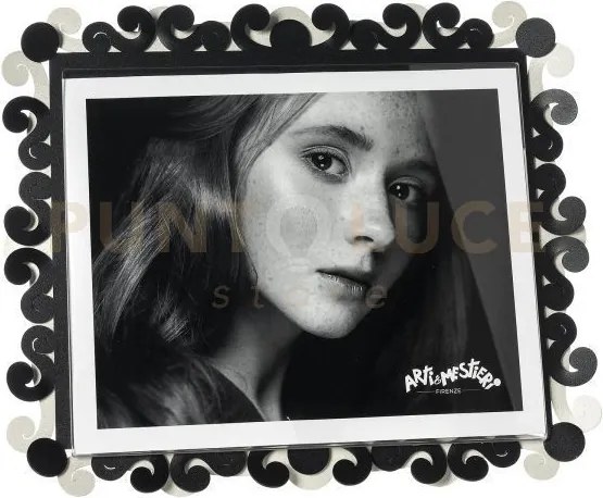 Portafoto koko maxi orizzontale avorio,nero