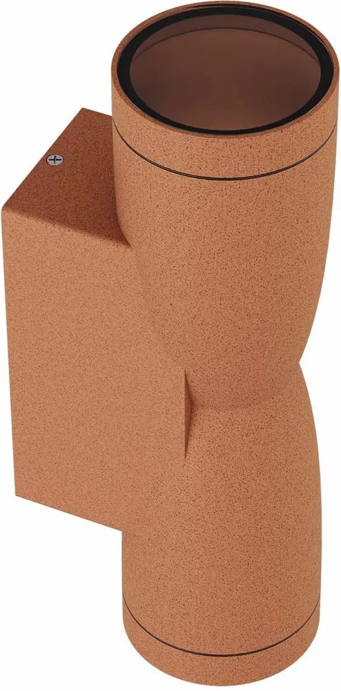 Applique Conica a Clessidra Bidirezionale IP65 GU10 - Corten