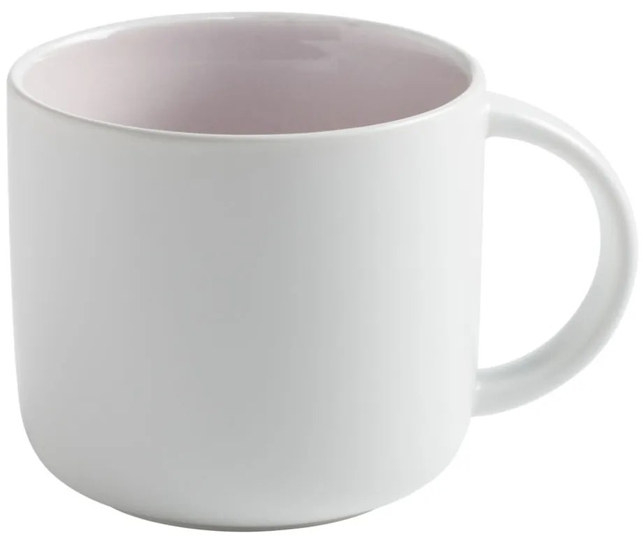 Tazza in porcellana bianca con interno rosa Maxwell &amp; Williams Tint, 440 ml - Maxwell &amp; Williams