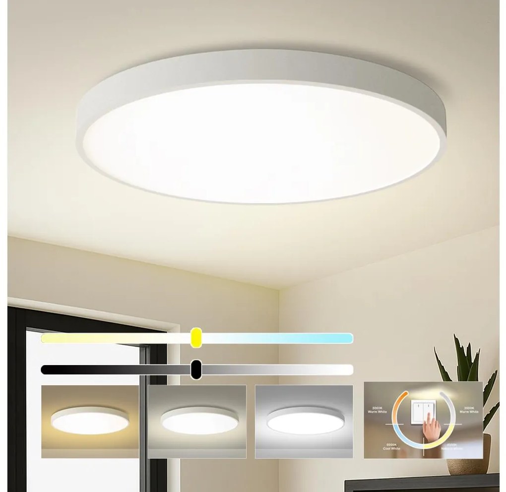 Brilagi - Lampada da soffitto POOL LED/128W/230V 3000/4500/6000K Ø 100 cm bianca