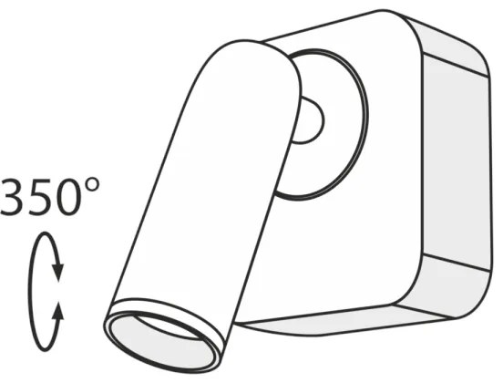 Maytoni C039WL-L3W3K - Luce Spot da parete a LED MIRAX LED/3W/230V nero