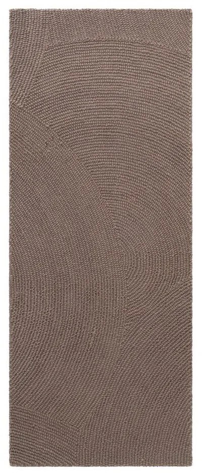 Passatoia grigio tortora in lana tessuta a mano 80x300 cm Eleni Taupe – Hanse Home