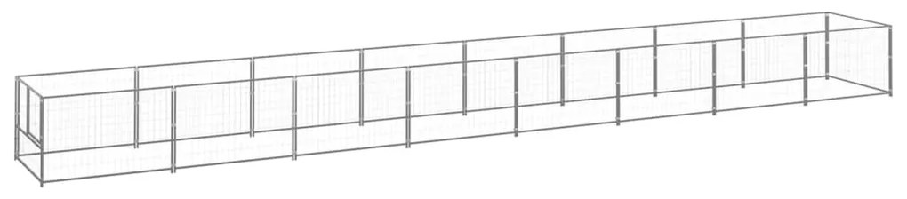 Gabbia Per Cani Argento 8 M² İn Acciaio /