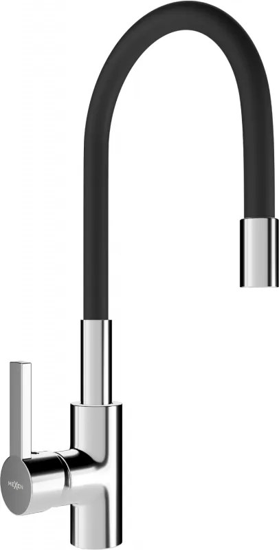Mexen Flex miscelatore da cucina, cromo/nero - 670900-07