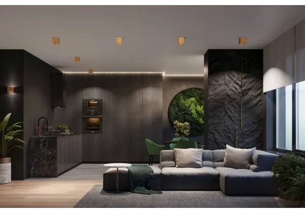 Sollux Sl.1182 - Faretto QUAD 1xGU10/10W/230V oro