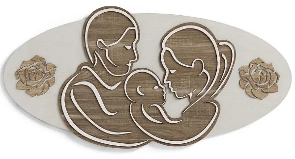 Quadro capezzale in legno laminato 59x119 cm