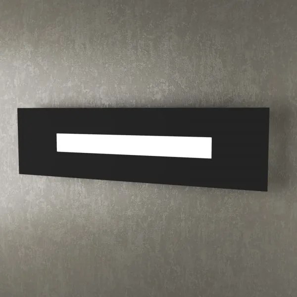 Wally applique-plafoniera 60 cm. 1 luce nero 1138-60-ne