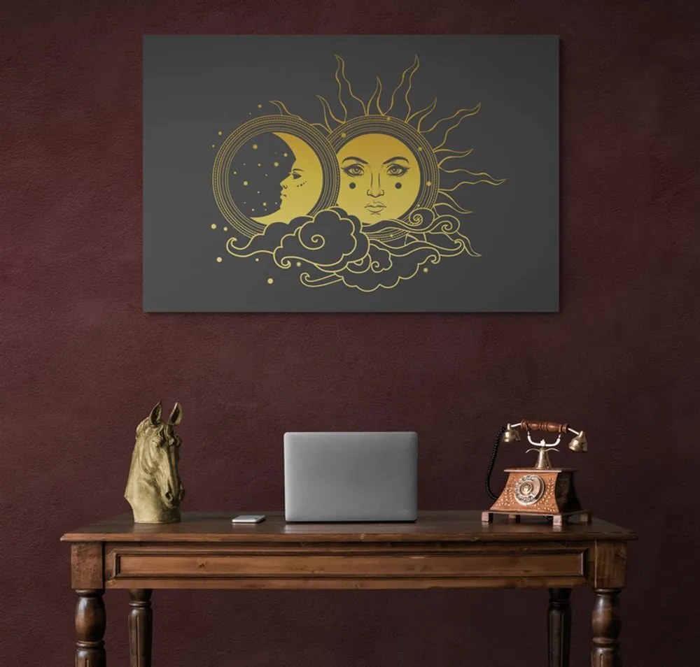 Stampa su tela – Armonia tra sole e luna