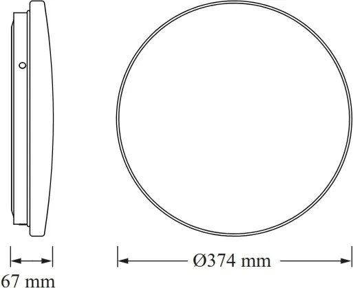 Osram - Plafoniera LED da bagno CEILING ROUND LED/24W/230V Ø 37 cm IP44 bianco