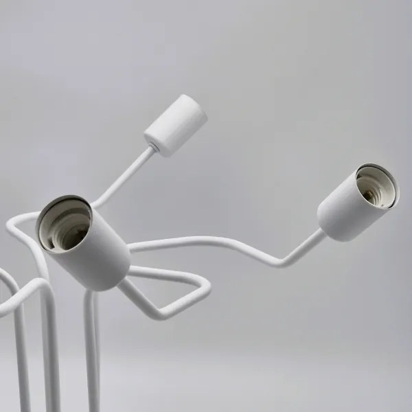 Lampadario a plafone MATYLDA 5xE27/60W/230V bianco