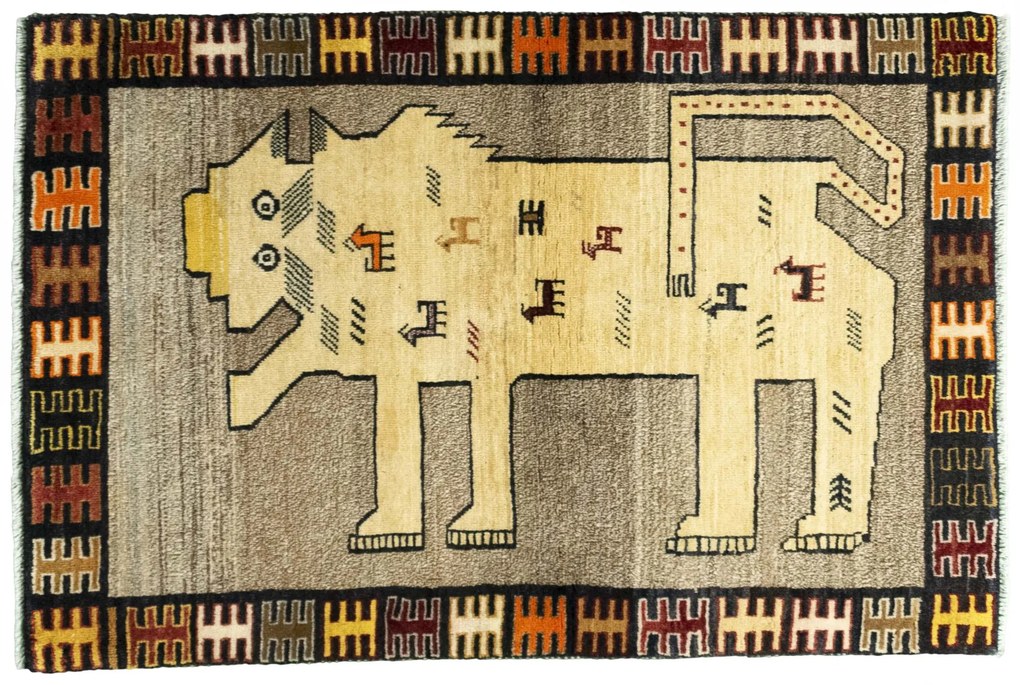 Gabbeh Tappeto persiano 100 x 150 Marrone (Iran) Annodato A Mano